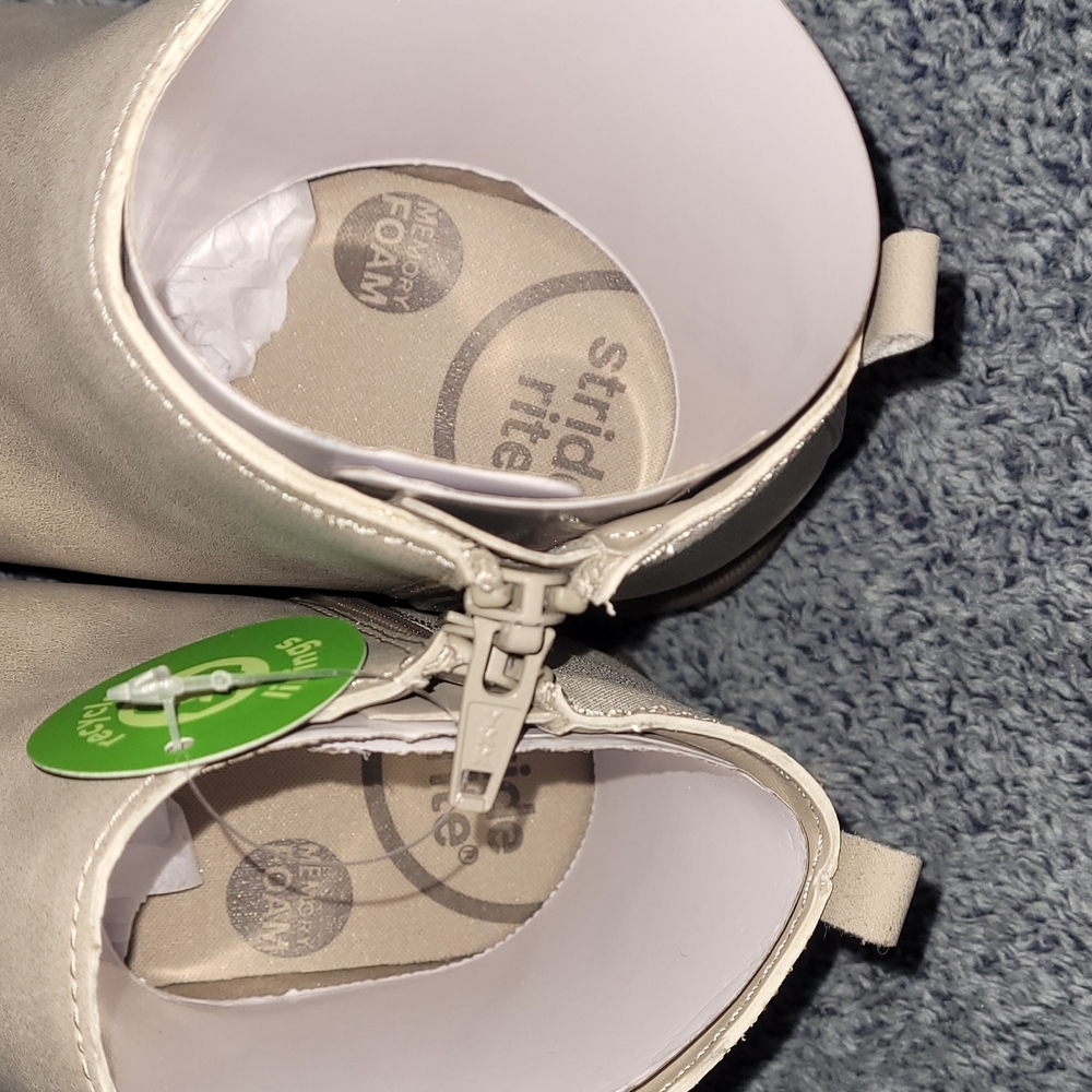 Stride Rite Beige Ankle Booties - Picture 2 of 13